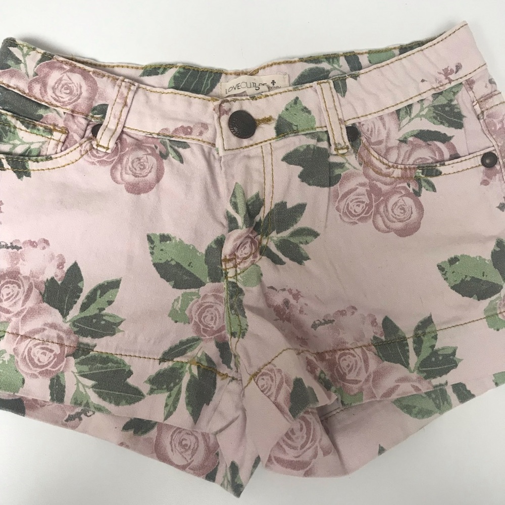 Flower shorts-SIZE S